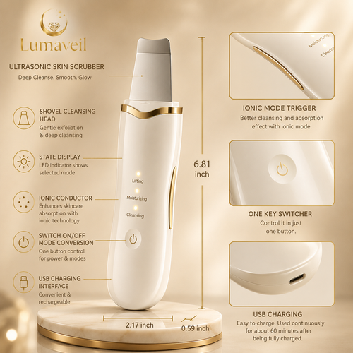 Lumaveil™ Ultrasonic Skin Scrubber