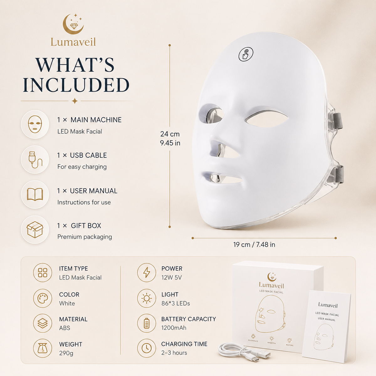 Lumaveil™ LED Therapy Mask